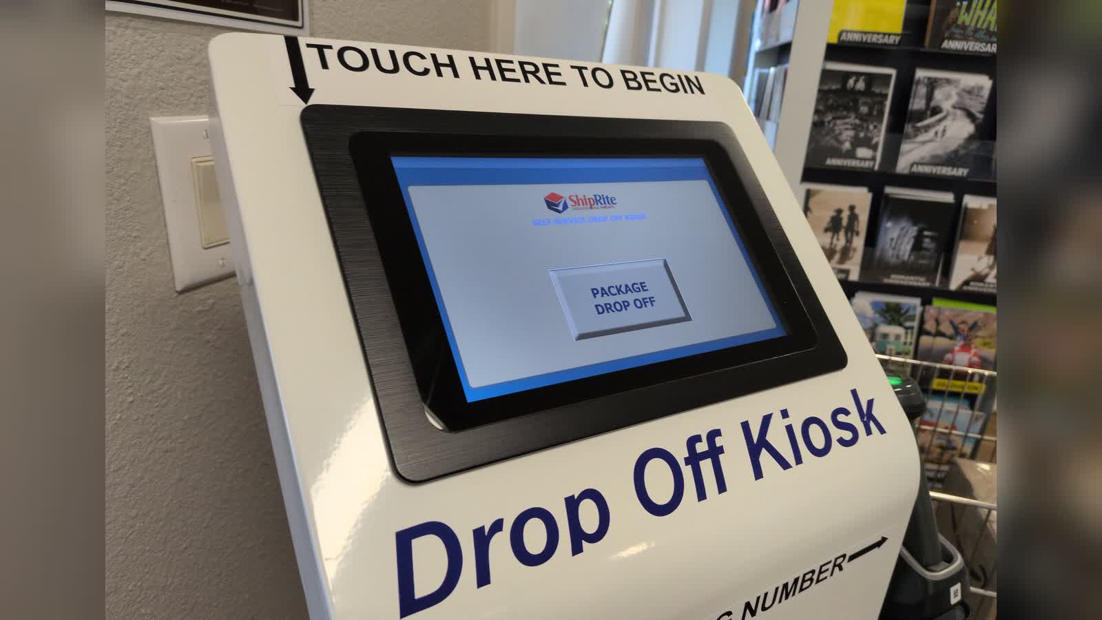 The package drop-off kiosk